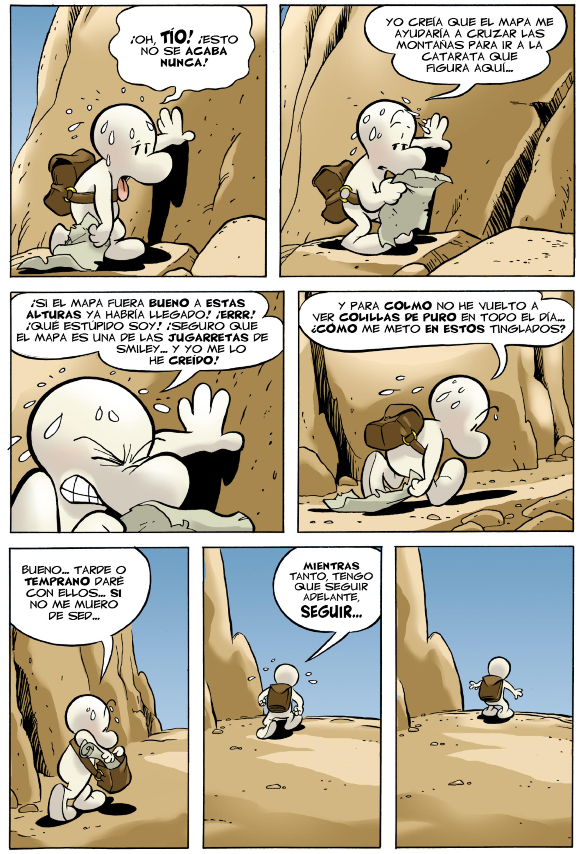 Página del cómic ‘Bone’ de Jeff Smith